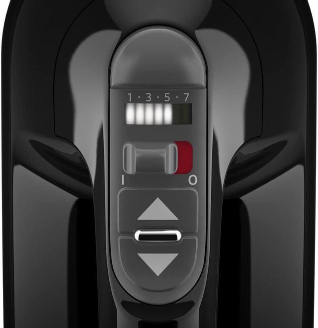 Alt view image 4 of 7 - KitchenAid KHM7210OB 7-Speed Digital Hand Mixer with Turbo Beater II Accessories and Pro Whisk - Onyx Black