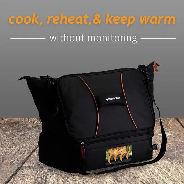 Alt view image 6 of 6 - HotLogic 16801170-BLK Food Warming Tote Casserole Carrier Plus 120V, Black