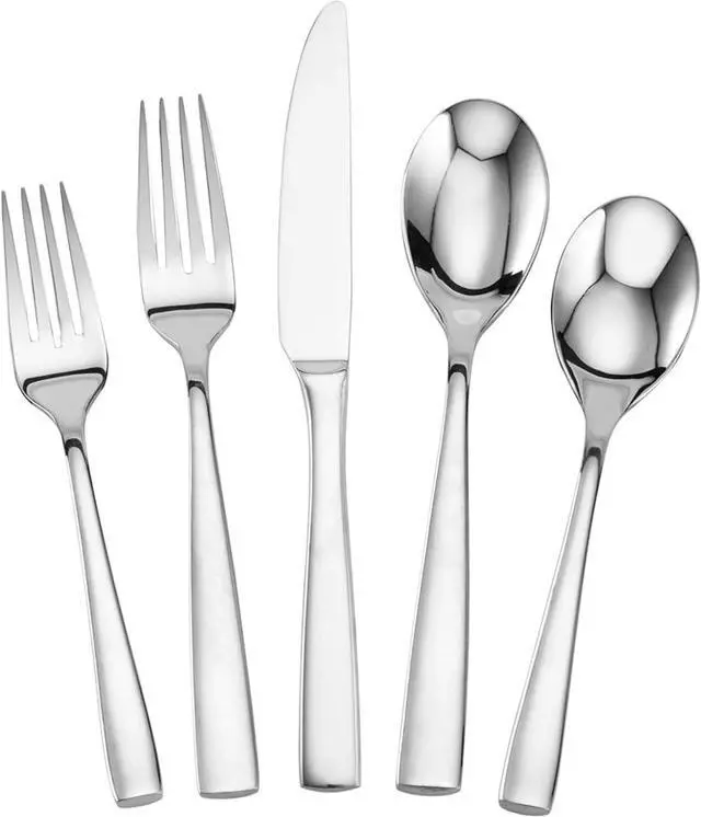 Main image of Mikasa, Delano Flatware Service for 4, 20 Piece Set, 18/0 Stainless Steel Silverware Set