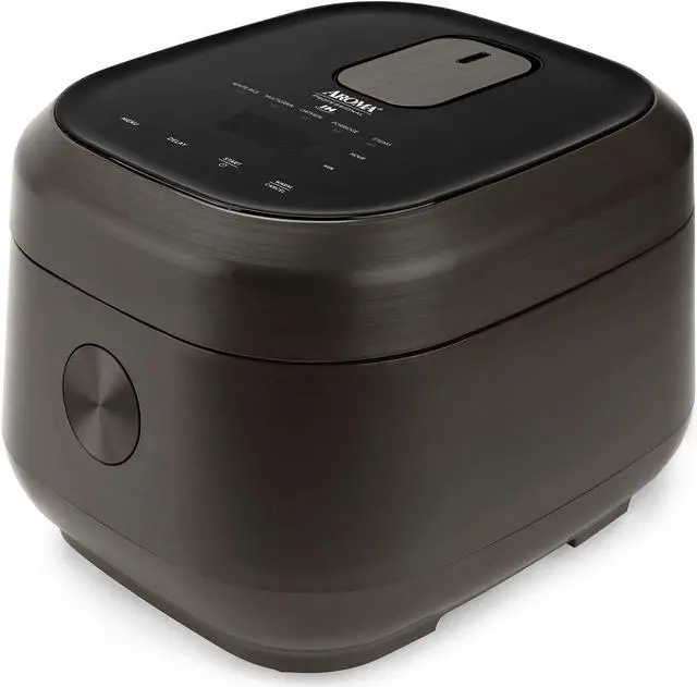 Main image of Aroma Housewares Professional 12-Cups (Cooked) / 3Qt. 360° Induction Rice Cooker & Multicooker (ARC-7606B), Black, 12 Cup