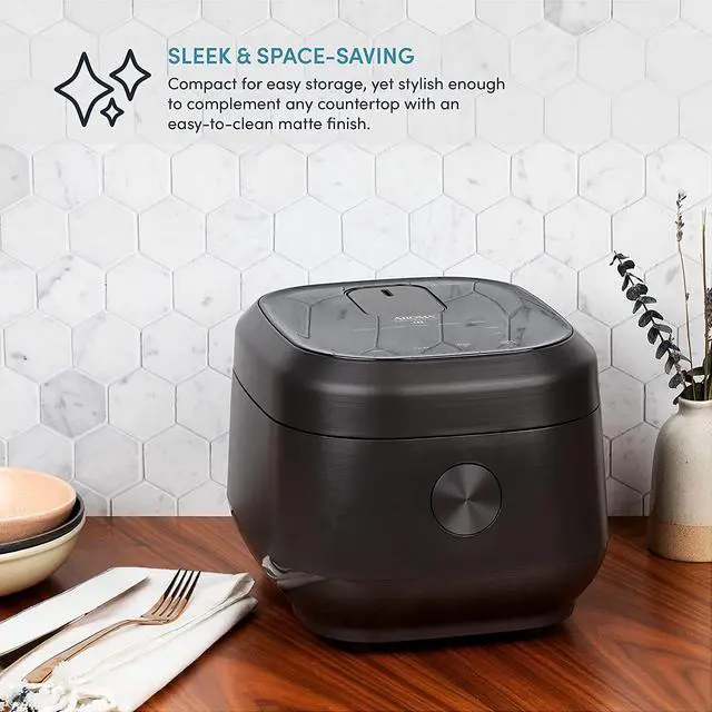 Alt view image 5 of 7 - Aroma Housewares Professional 12-Cups (Cooked) / 3Qt. 360° Induction Rice Cooker & Multicooker (ARC-7606B), Black, 12 Cup