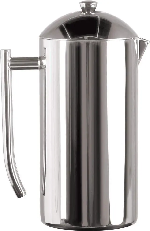 Main image of Frieling Double-Walled Stainless Steel French Press Coffee Maker - 36 oz Polished & Insulated Press Pot - Stainless Steel Coffee Maker