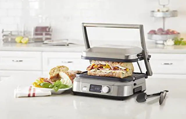 Alt view image 6 of 9 - Cuisinart GR-5BP1 Electric Griddler, Stainless Steel