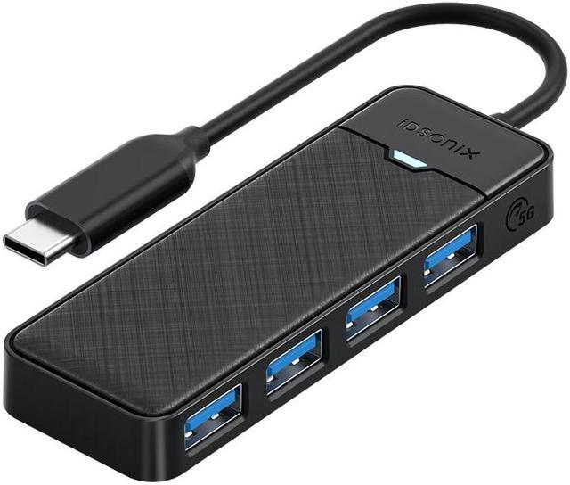 iDsonix USB C Hub 4 Ports, 5Gbps USB C to USB 3.0 Hub Adapter with 4 USB  3.0 Ports, USB C Splitter for MacBook, Mac Pro, iMac, Windows/Mac OS,  Linux
