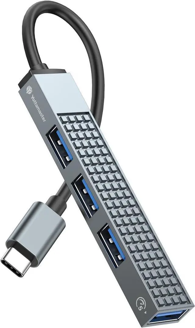 Main image of Yottamaster USB C Hub, 4-in-1 USB C Adapter, Ultra Slim Data Hub with USB A 3.0*1 / USB A 2.0*3 Ports, Compatible with Windows/Mac OS/Android