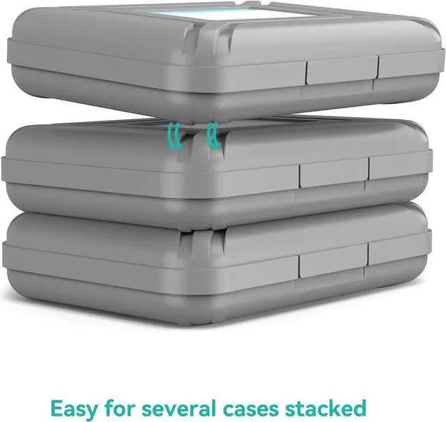 Alt view image 5 of 7 - Yottamaster 5-Pack 3.5" Hard Drive Case, Portable Hard Drive Disk Protective Box for 3.5 Inch HDD Storage Moistureproof Dustproof [B4-5]