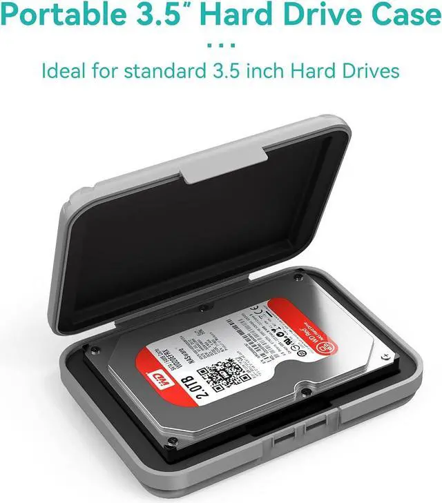 Alt view image 2 of 7 - Yottamaster 5-Pack 3.5" Hard Drive Case, Portable Hard Drive Disk Protective Box for 3.5 Inch HDD Storage Moistureproof Dustproof [B4-5]