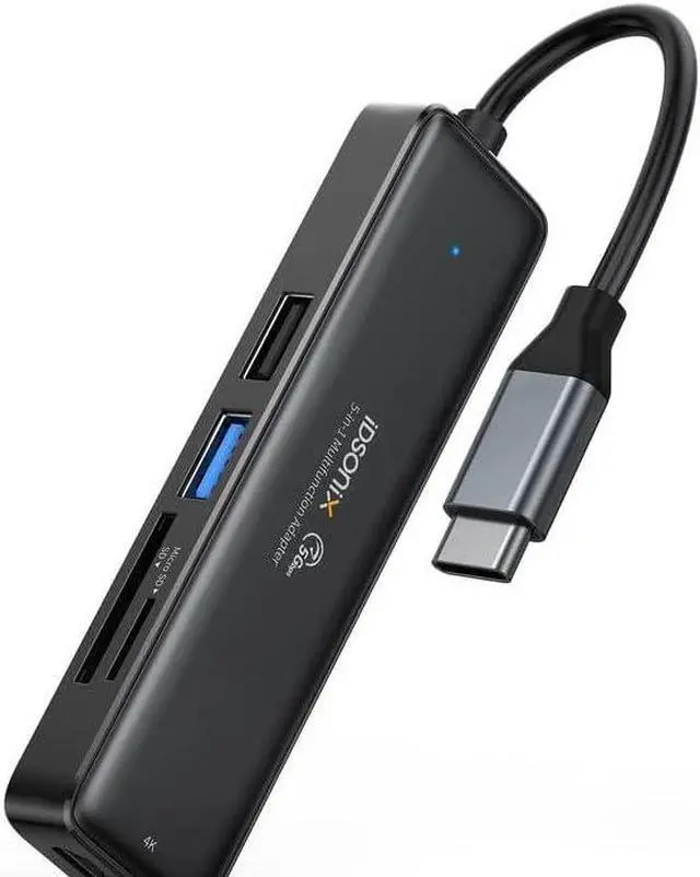 Main image of USB-C HUB 4K 60Hz, iDsonix USB-C Multiport Adapter with 4K HDMI, USB 3.0 5Gbps Data Transfer Port for MacBook Pro/Air M1 2020, iPad Pro 2021, iPad Mini 6, Surface Pro and More(5P)