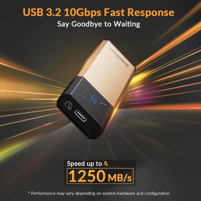 Alt view image 4 of 6 - iDsonix M.2 NVMe PCIe SSD Enclosure Adapter[Tool Free][Aluminum], NVMe to USB C 3.2 Gen 2 10Gbps NVMe PCIe External Enclosure, Supports M-Key/B+M Key, with UASP Trim for 2230/2242/2260/2280 SSD-RG