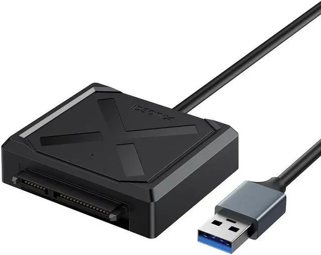 Alt view image 7 of 7 - IDsonix USB 3.0 to 2.5" inch SATA HDD SSD Hard Drive Disk Adapter Cable USB Converter 50cm/1.6ft Cable Black