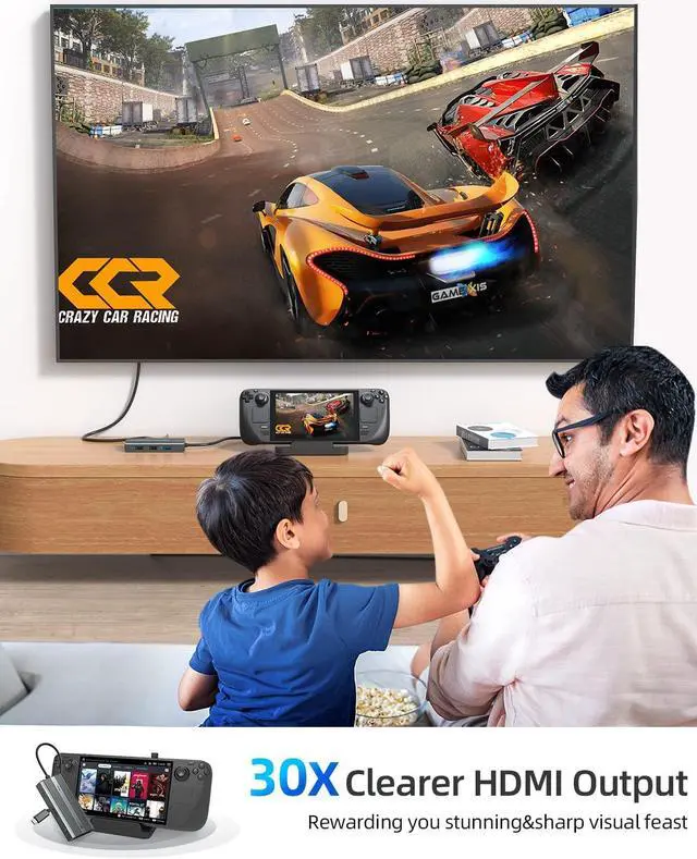 Alt view image 7 of 7 - SANZANG by iDsonix 6 in 1 USB C Hub, USB C to HDMI Adapter, 4K HDMI, 100W PD Fast Charging, 3 x USB 3.0 High-Speed Up to 5Gbps, USB-C 3.0 for MacBook, USB C Laptops and Other Type C Devices