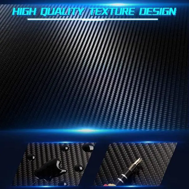 Alt view image 4 of 7 - Computer Desk,Gaming Desk 47.2" Student PC Desk Writing Desk Office Desk Extra Large Modern Ergonomic Racing Style Table Workstation Carbon Fiber Cup Holder Headphone Hook