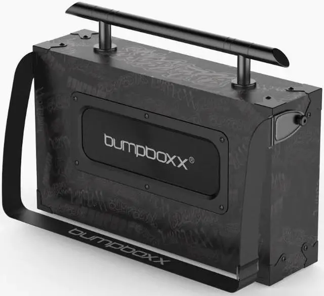Alt view image 2 of 2 - Bumpboxx Ultra Bluetooth Boombox in Black Graffiti