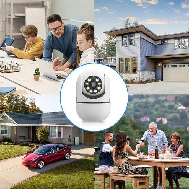 Alt view image 4 of 7 - Hiseeu 1080P HD Wireless Security WIFI Camera IP Camera, AI Intelligent Human Tracking And Motion Detection, 2.4GAlarm Push, Video Monitoring, Intelligent Home Safety Camera Mini Camera