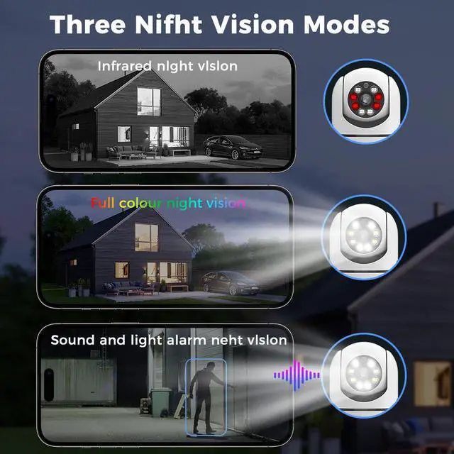 Alt view image 5 of 7 - Hiseeu 1080P HD Wireless Security WIFI Camera IP Camera, AI Intelligent Human Tracking And Motion Detection, 2.4GAlarm Push, Video Monitoring, Intelligent Home Safety Camera Mini Camera