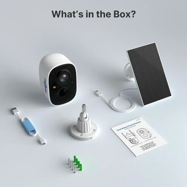 Alt view image 7 of 7 - Hiseeu 2PCS/Lot 3MP Wireless Outdoor Solar Battery Powered Wifi Security Camera PIR Audio VicoHome APP