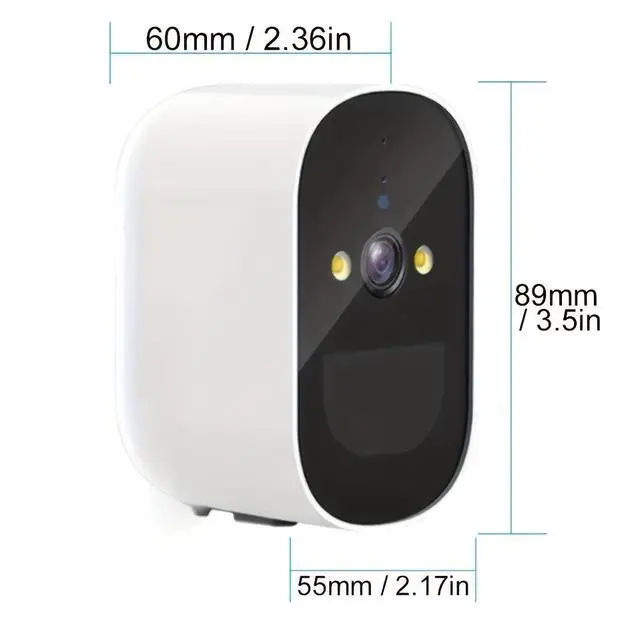 Alt view image 2 of 7 - Hiseeu 2MP Wireless Outdoor Security Camera, 110° Wide Angle, Human Detection Alarm with Siren, Two-Way Audio, Motion Alert, Night Vision, Battery Powered
