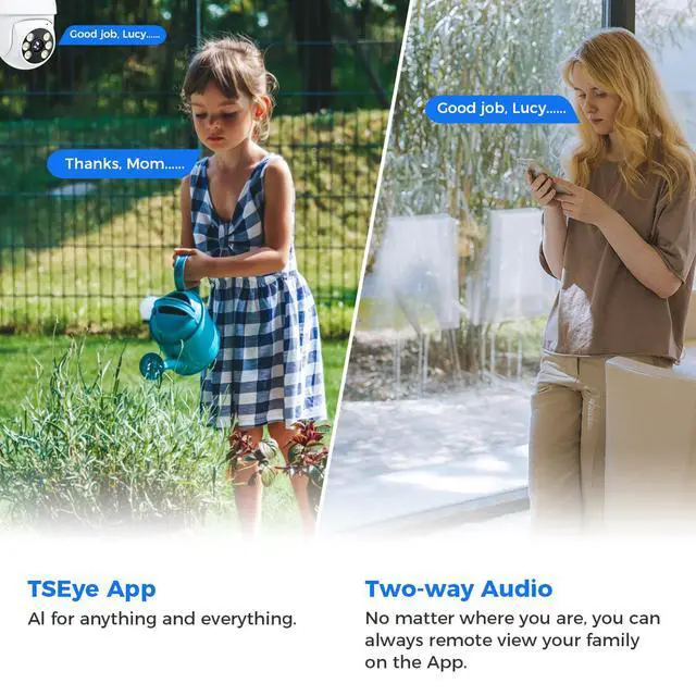Alt view image 2 of 7 - 4MP WiFi Security Camera System Kit with Motion Tracking and Color Night Vision