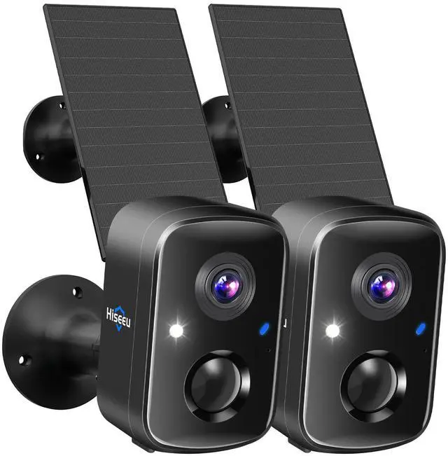 Main image of Hiseeu 4MP Outdoor Solar Battery Powered Security Camera, 2-Way Audio, 2K Surveillance IP Wireless Wifi Cameras, IP66 Waterproof, Remote Viewing, Motion Detection, Colour Night Vision, EseeCloud APP