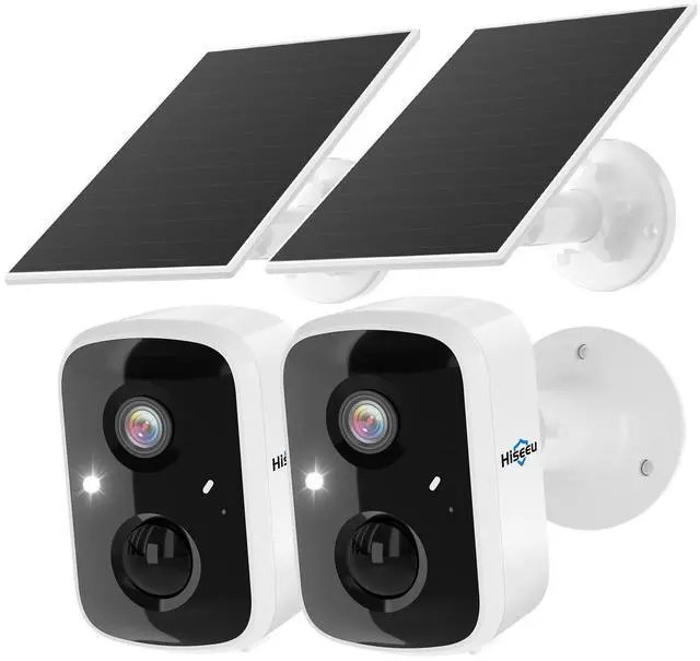 Main image of Hiseeu 2K 4MP Outdoor Wireless Solar Battery Powered Security Camera, 2-Way Audio, 2.4G/5G Wifi, IP66 Waterproof, Motion Detection, Colour Night Vision, EseeCloud APP Remote Viewing