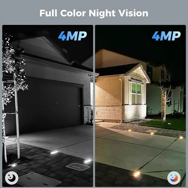 Alt view image 3 of 7 - Hiseeu 2K 4MP Outdoor Wireless Solar Battery Powered Security Camera, 2-Way Audio, 2.4G/5G Wifi, IP66 Waterproof, Motion Detection, Colour Night Vision, EseeCloud APP Remote Viewing