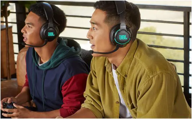 Alt view image 7 of 7 - QUANTUM800 Gaming- 2.4 Ghz + BT Wireless Noise Cancelling Over-Ear Gaming Headset Black