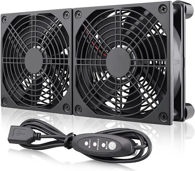 Main image of Wathai High Airflow Router Cooling Fan for Computer Cooler TV Box Wireless DC 5V USB Power 120mm 240mm Fan with Multi Speed Controller