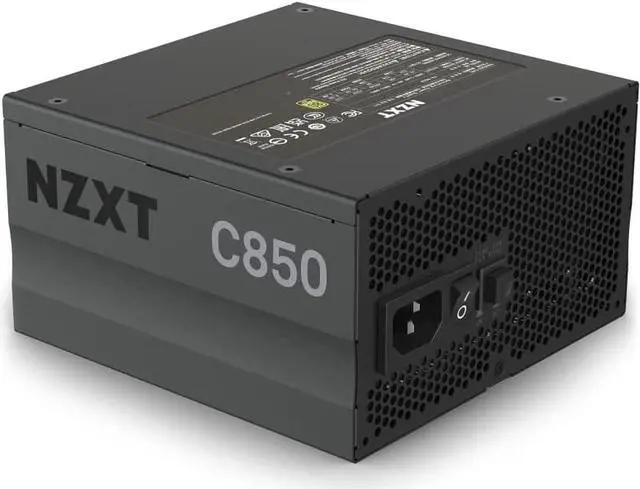 Alt view image 4 of 7 - NZXT C850 PSU (2022) - PA-8G1BB-US - 850 Watt PSU - 80+ Gold Certified - Fully Modular - Sleeved Cables - ATX Gaming Power Supply