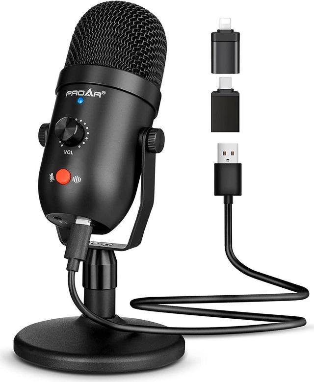  Podcast Microphone for Phone, MTPHOEY Professional USB  Microphone forTikTok/PC/Pad/PS4/i*O*S/Android,Computer Mic with Noise  Cancelling,Asmr Microphone Plug and Play for Streaming,Podcast,Gaming :  Musical Instruments