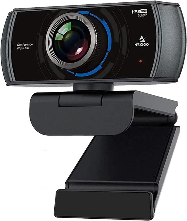 Main image of NexiGo N980P 1080P 60FPS Webcam with Microphone and Software Control, USB Computer Camera, Built-in Dual Noise Reduction Mics, 120° Wide-Angle for Zoom/Skype/FaceTime/Teams, PC Mac Laptop Desktop