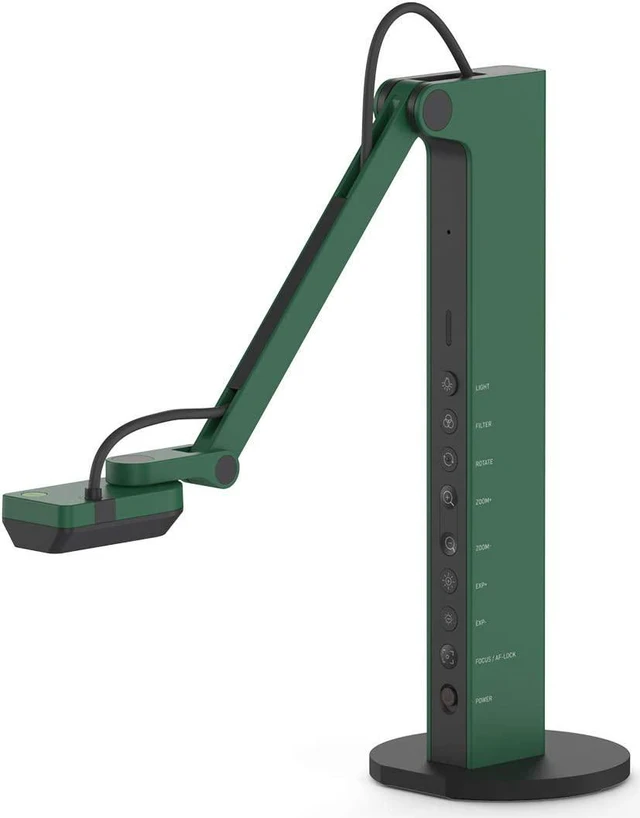 Main image of VZ-R HDMI/USB Dual Mode 8MP Visual Communication Tool for Real-time Projection, Distance Learning, Web conferencing, Video Recording, Live Demos Works with and Without a Computer,Green