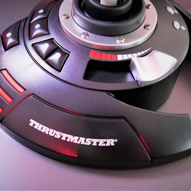 Alt view image 5 of 7 - Thrustmaster T-Flight Stick X USB Ergonomic Flight Sim Joystick - PC | Plug and play, adjustable resistance, twist rudder, detachable throttle, 12 programmable buttons, weighted base, presets