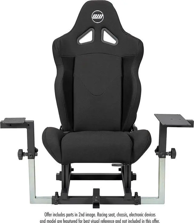 Alt view image 5 of 7 - | Configuration 2 | Flight Simulator HOTAS Side by Side Mount | Fits Thrustmaster Warthog, VirPil WarBRD, MongoosT-50CM2, VKB Gunfighter, WinWing Orion, Super Libra VirPil MongoosT-50CM3