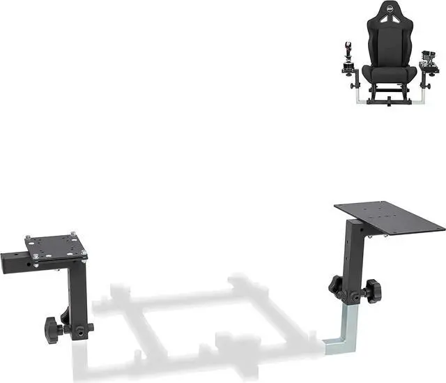 Main image of | Configuration 2 | Flight Simulator HOTAS Side by Side Mount | Fits Thrustmaster Warthog, VirPil WarBRD, MongoosT-50CM2, VKB Gunfighter, WinWing Orion, Super Libra VirPil MongoosT-50CM3