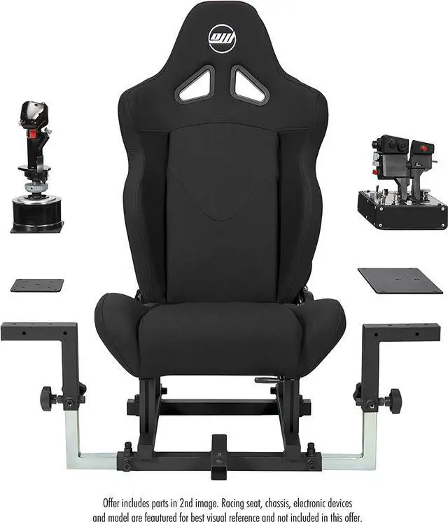 Alt view image 4 of 7 - | Configuration 2 | Flight Simulator HOTAS Side by Side Mount | Fits Thrustmaster Warthog, VirPil WarBRD, MongoosT-50CM2, VKB Gunfighter, WinWing Orion, Super Libra VirPil MongoosT-50CM3