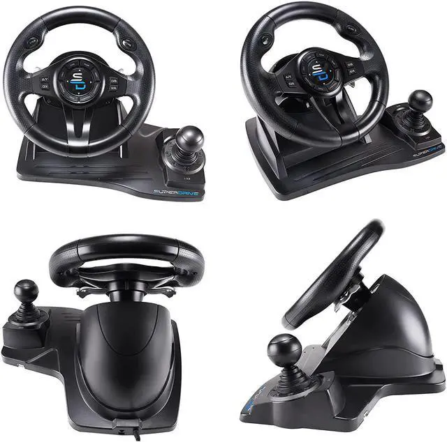 Alt view image 3 of 6 - SUBSONIC Superdrive - GS550 steering racing wheel with pedals, paddles, shifter and vibration for Xbox Serie X/S, PS4, Xbox One, PC, PS3 (programmable for all games)