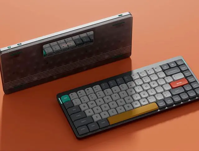 Alt view image 5 of 6 - nuphy Air75 Mechanical Keyboard, 75% Low Profile Wireless Keyboard, Supports Bluetooth 5.0, 2.4G and Wired Connection, Compatible with Windows and Mac OS Systems-Gateron Brown Switch