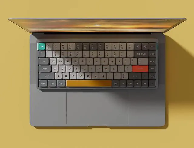 Alt view image 6 of 6 - nuphy Air75 Mechanical Keyboard, 75% Low Profile Wireless Keyboard, Supports Bluetooth 5.0, 2.4G and Wired Connection, Compatible with Windows and Mac OS Systems-Gateron Brown Switch