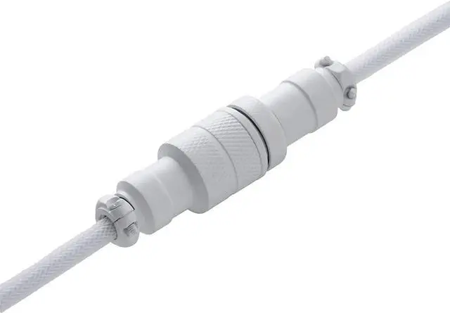 Alt view image 4 of 5 - CableMod Pro Coiled Keyboard Cable (Glacier White, USB A to USB Type C, 150cm)