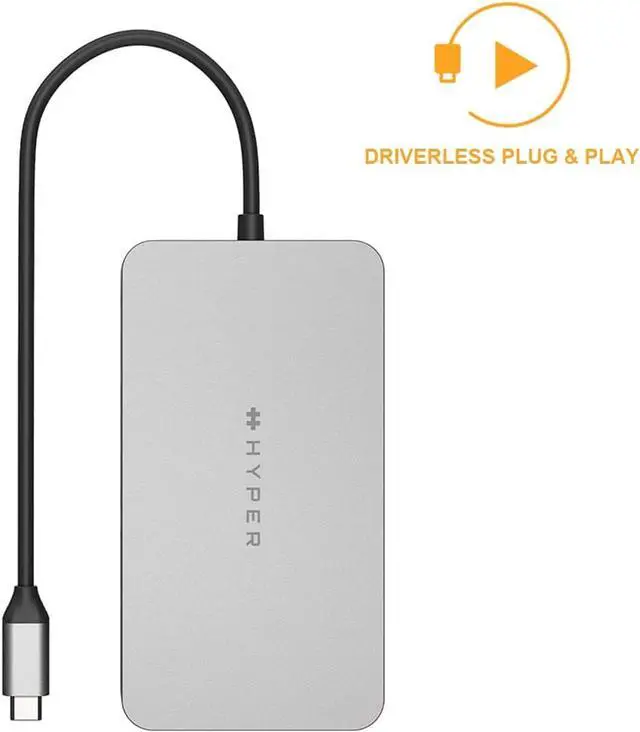 Alt view image 4 of 5 - Drive M1 M2 MacBook Pro USB C Hub - 10-in-1 USB Hub Dual 4K HDMI Ethernet USB-A USB C Adapter