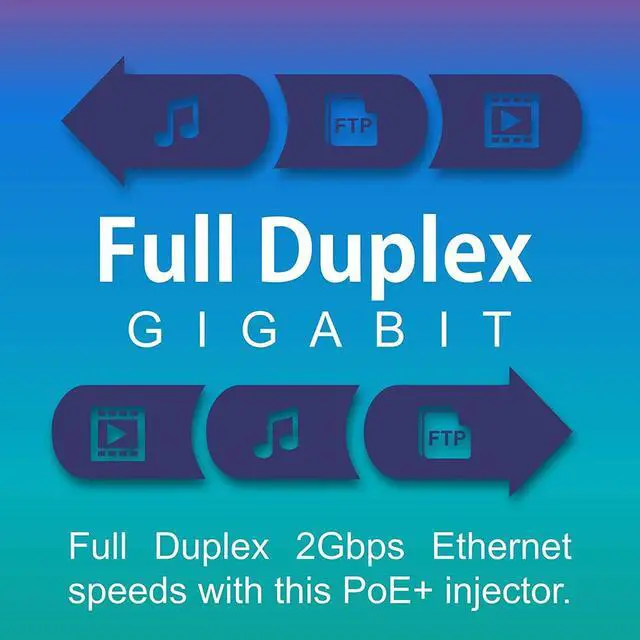 Alt view image 4 of 7 - TRENDnet Gigabit Power Over Ethernet Plus Injector, PoE+ (30W) Power Network Distances Up to 100M (328 ft.), Black, TPE-115GI (Pack of 1)