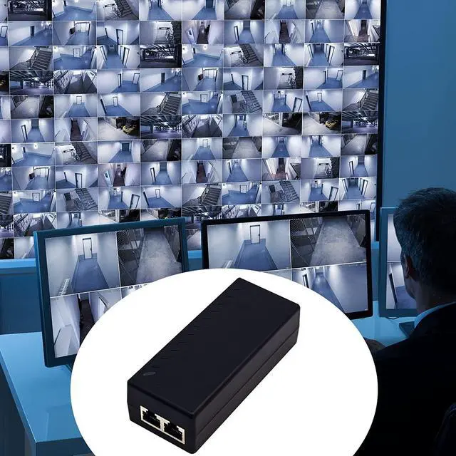 Alt view image 5 of 7 - Gigabit PoE+ Injector Adapter - 30W 48V Power Over Ethernet Plus - 10/100/1000Mbps IEEE 802.3af/at Compliant - Up to 100 M (328 ft) Range, by ThePoEstore