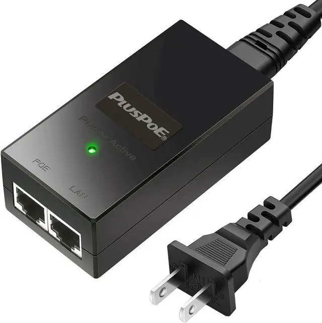 Main image of PLUSPOE 24volt Passive PoE Injector 24W Power Over Ethernet for 24v PoE Devices Compatible with Ubiquiti POE-25-5W, POE-24-12W and POE-24-24W