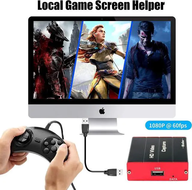 Alt view image 4 of 6 - Mirabox USB3.0 4K HDMI Video Capture Card, 1080P 60FPS HD Game Capture Device Cam Link with HDMI Passthrough Work with Xbox PS5 PS4 Switch DSLR for OBS Twitch Live Streaming and Recording