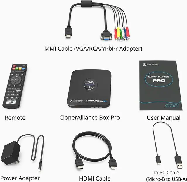 Alt view image 5 of 7 - 1080p@60fps Video Recorder, DVR with HDMI Capture, Playback on TV. RCA/YPbPr/VGA to Digital Converter. Schedule Recording. No PC Required.