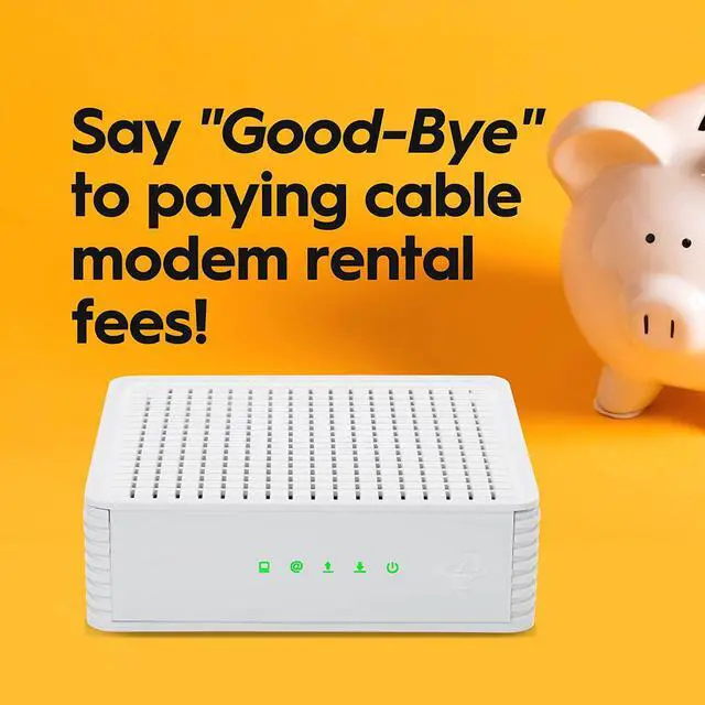 Alt view image 3 of 7 - Hitron CODA DOCSIS 3.1 Modem | Pairs with Any WiFi Router or Mesh WiFi | Certified with Comcast Xfinity, Charter Spectrum, Cox | 10x Faster Than DOCSIS 3.0 | Cable Modem with 2X 1 Gbps Ethernet Ports