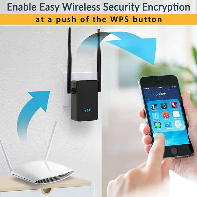 Alt view image 4 of 6 - Superboost WiFi Extenders Range Booster for Home - All-New 2023 Release up to 2X Faster, Longest Range Than Ever- Internet Amplifier WiFi Repeater with Ethernet Port, Access Point 1-Tap Setup 2.4GHz