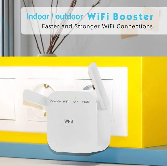 Alt view image 5 of 5 - 2022 Newest WiFi Extender, WiFi Booster, WiFi RepeaterCovers Up to 7860 Sq.ft and 45 Devices, Internet Booster - with Ethernet Port, Quick Setup, Home Wireless Signal Booster