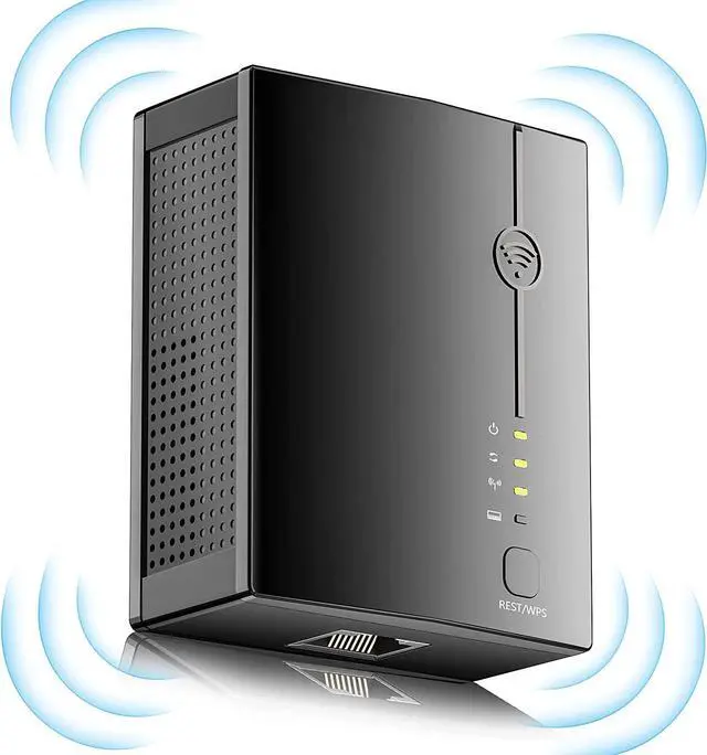 Main image of 2023 WiFi Extender, Wireless Signal Booster Long Range up to 9998 sq.ft and 50+ Devices,1-Tap Setup Internet Extender with Ethernet Port, Internet Booster for Home, 5 Modes,Wireless Internet Repeater