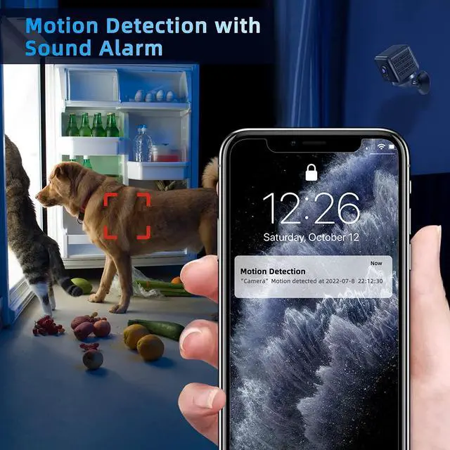 Alt view image 6 of 7 - 4K Spy Camera Hidden Camera,Ebarsenc UHD WiFi Wireless Mini Camera/Battery Operated Nanny Cam/Small Camera for Home Security/Indoor Camera with Motion Detection Night Vision/Surveillance Camera